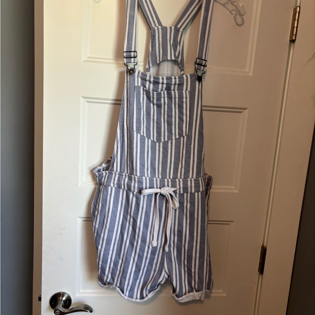 Wallflower Blue And White Striped Women Shorts